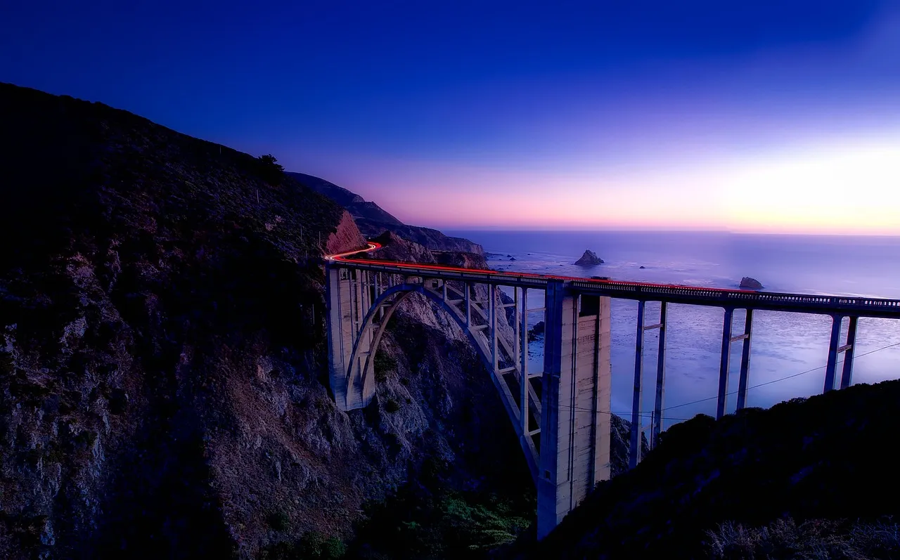 Le pont de Bixby Creek sur la route 1, à Big Sur en Californie